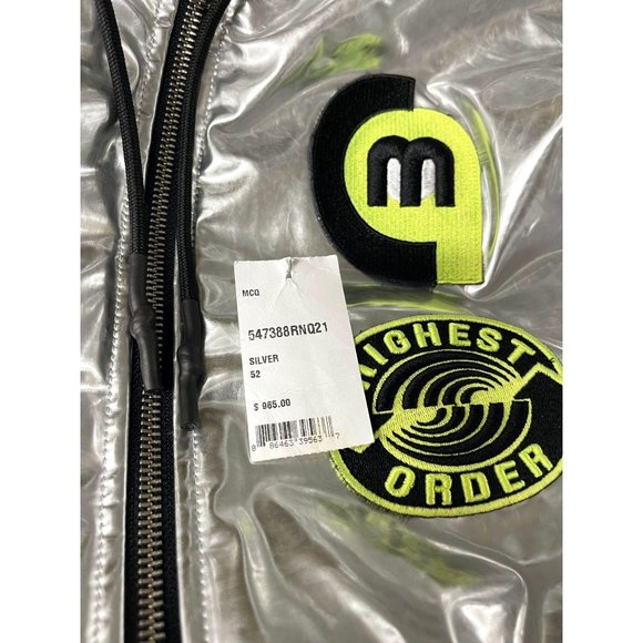 NEW Alexander McQueen McQ Metallic Hooded Jacket - Picture 3 of 10